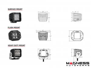 Jeep Wrangler JL Lighting Upgrade - Rigid - Custom Front Bumper Pod - Amber Back Light